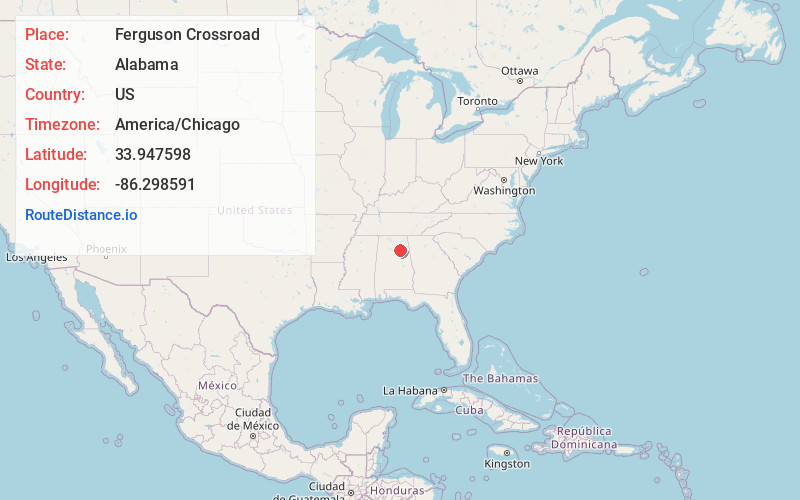 Map of Ferguson Crossroad