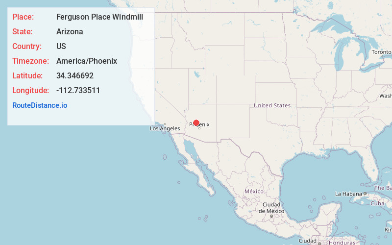 Map of Ferguson Place Windmill