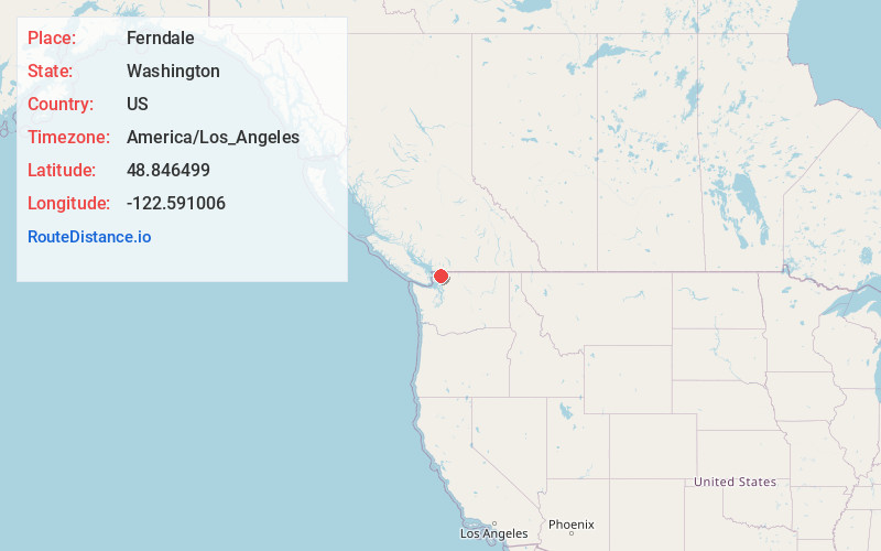 Map of Ferndale