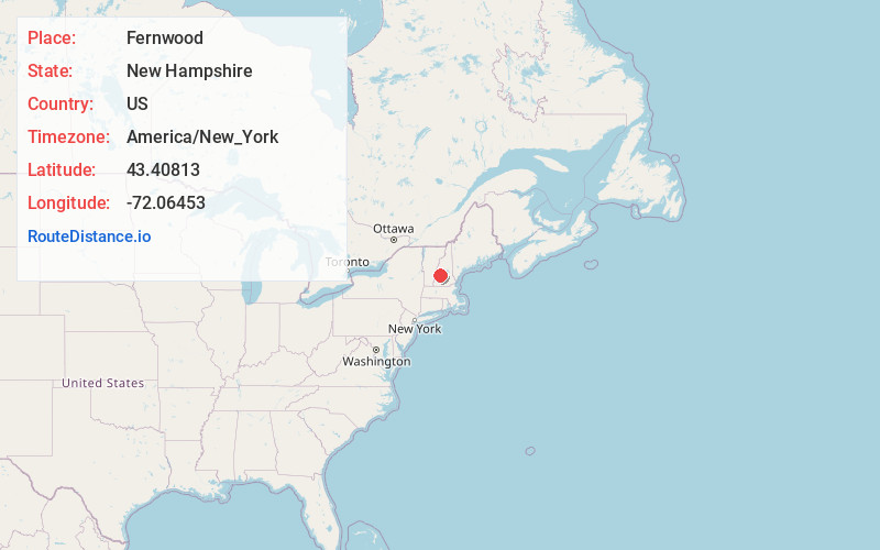 Map of Fernwood
