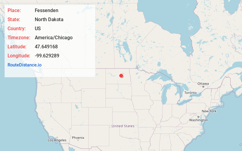 Map of Fessenden