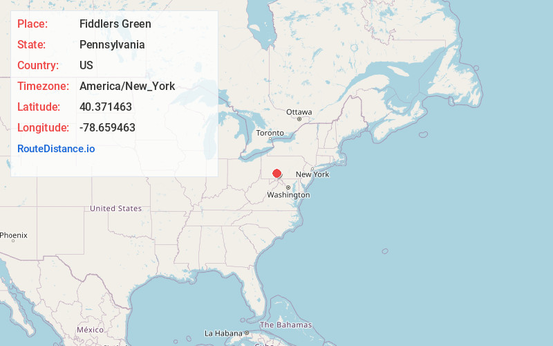 Map of Fiddlers Green