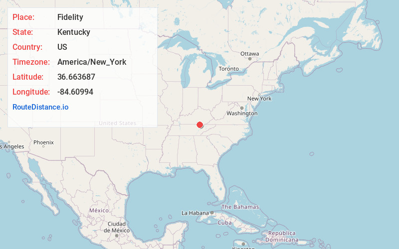 Map of Fidelity