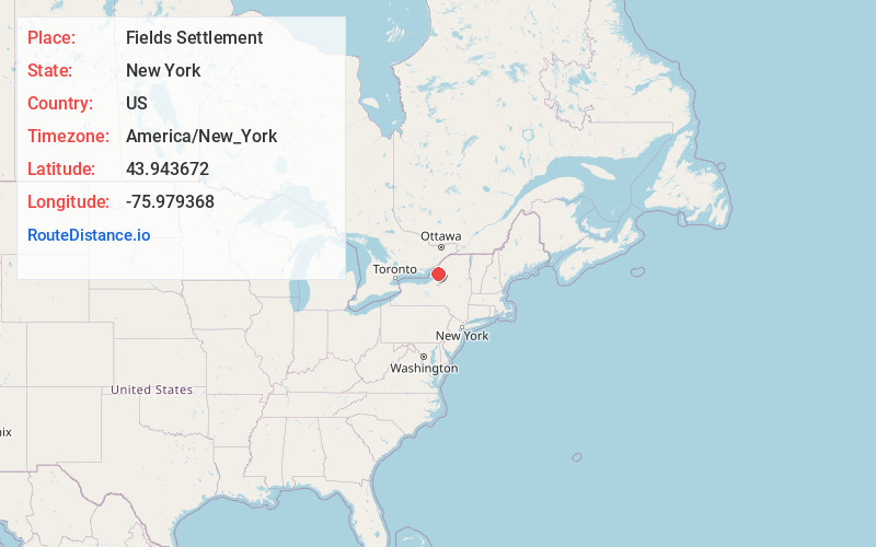Map of Fields Settlement