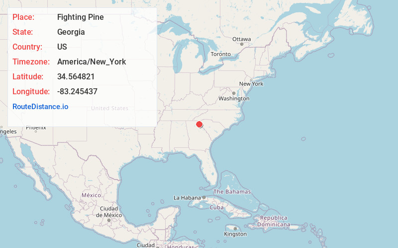 Map of Fighting Pine