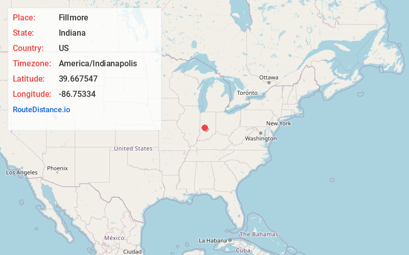 Map of Fillmore