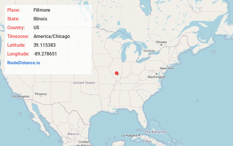 Map of Fillmore