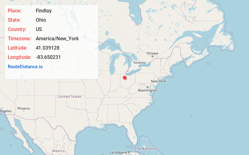 Map of Findlay