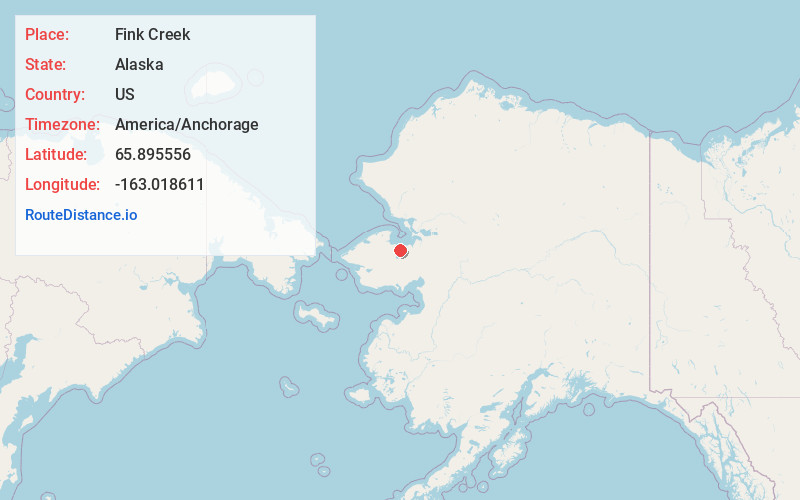 Map of Fink Creek