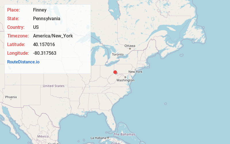 Map of Finney