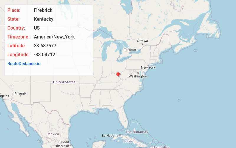 Map of Firebrick