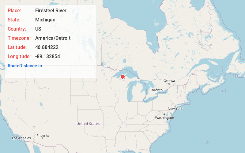 Map of Firesteel River