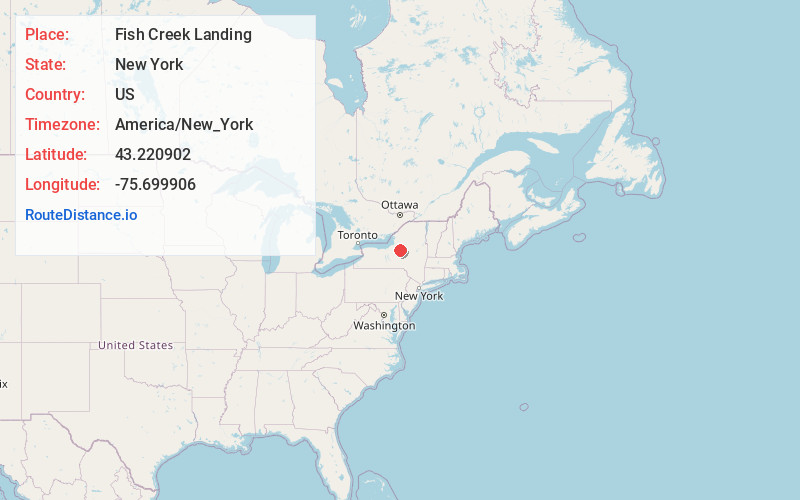 Map of Fish Creek Landing