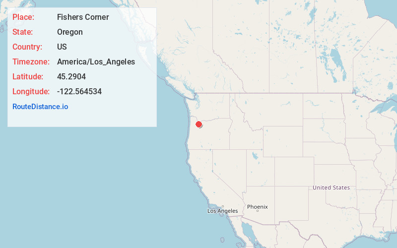 Map of Fishers Corner