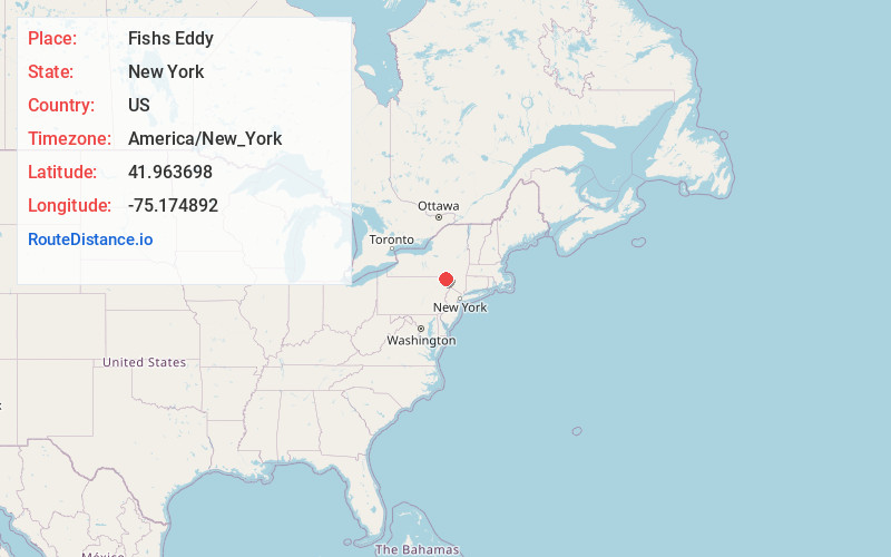 Map of Fishs Eddy