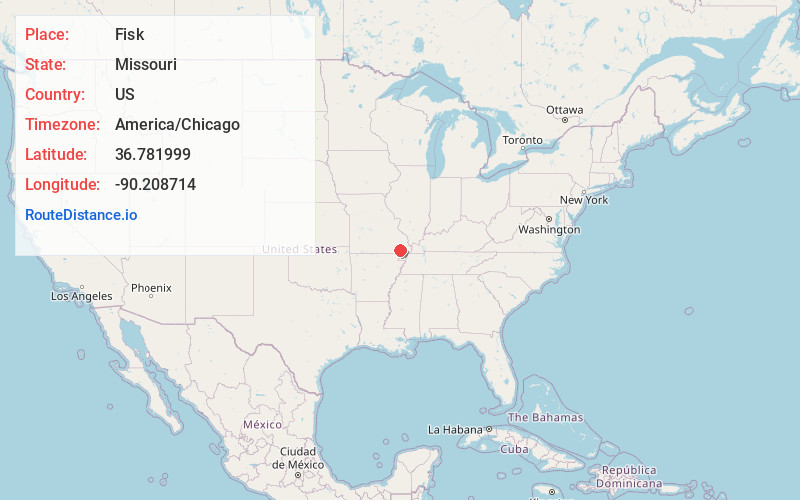 Map of Fisk