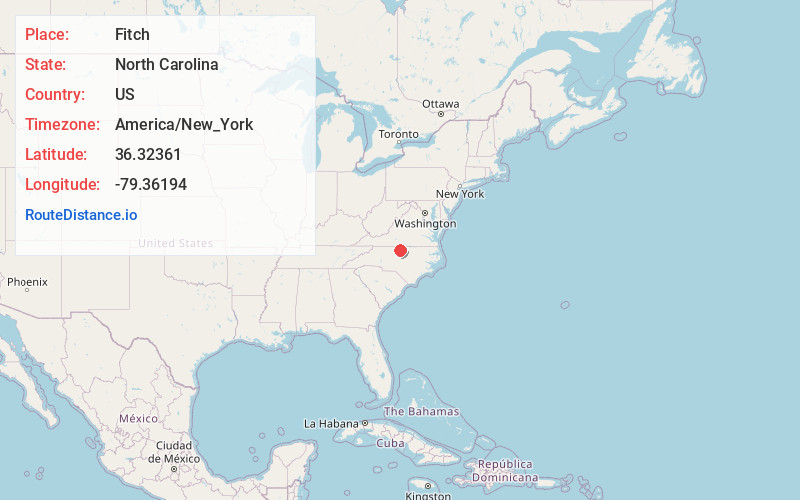 Map of Fitch