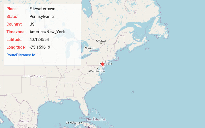 Map of Fitzwatertown