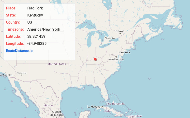 Map of Flag Fork