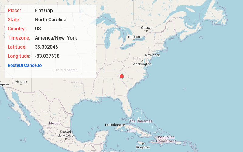 Map of Flat Gap