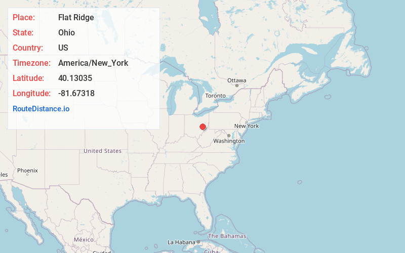 Map of Flat Ridge
