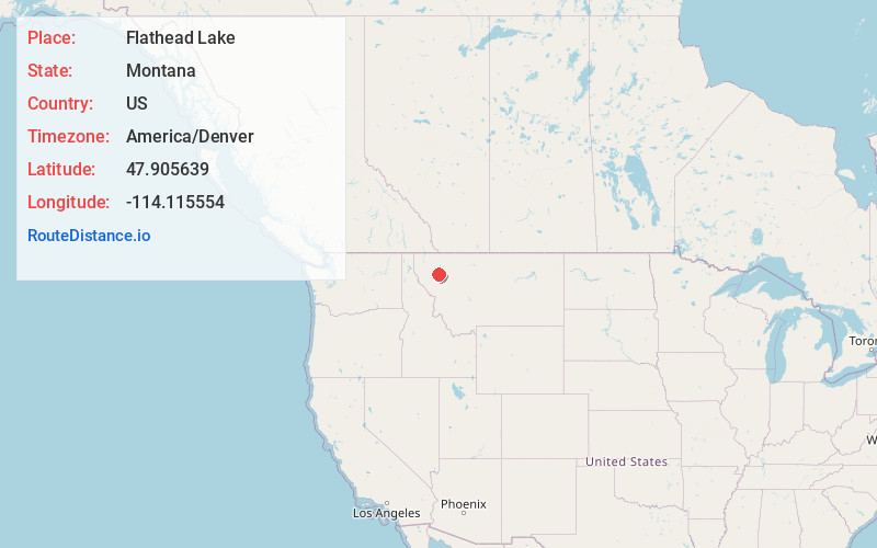 Map of Flathead Lake