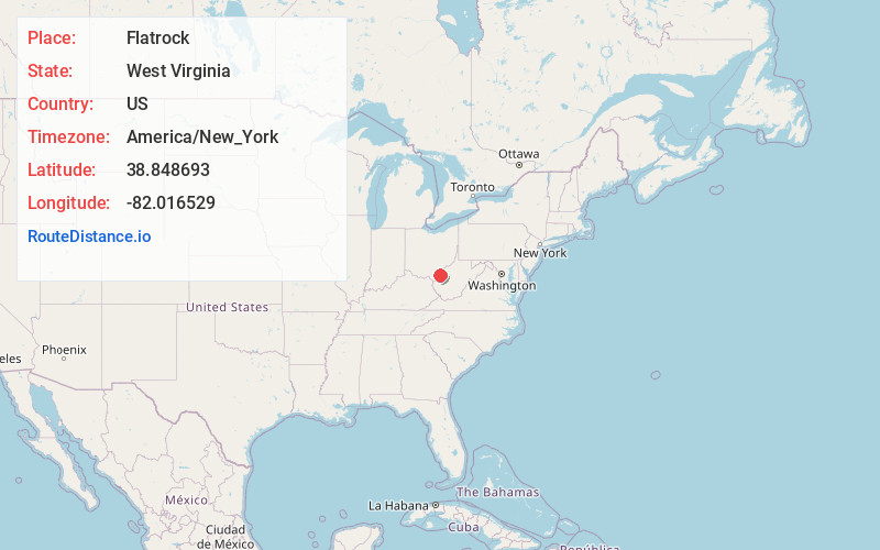 Map of Flatrock