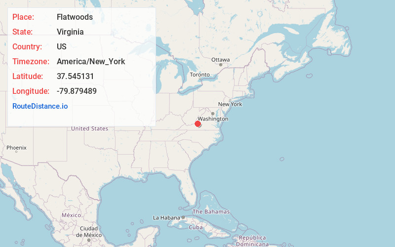 Map of Flatwoods