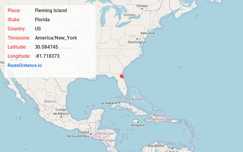 Map of Fleming Island