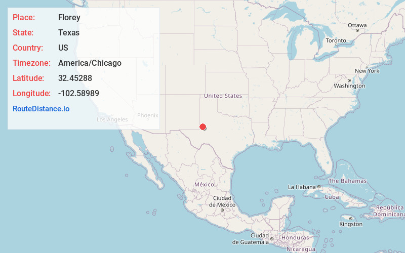 Map of Florey