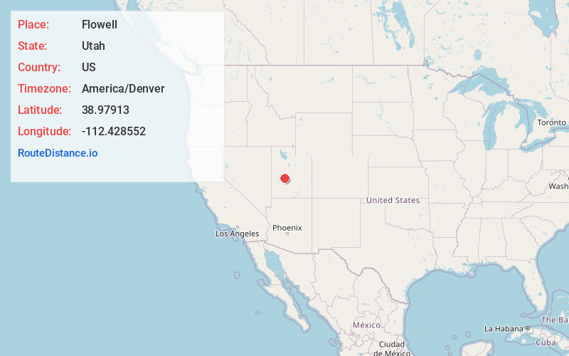 Map of Flowell