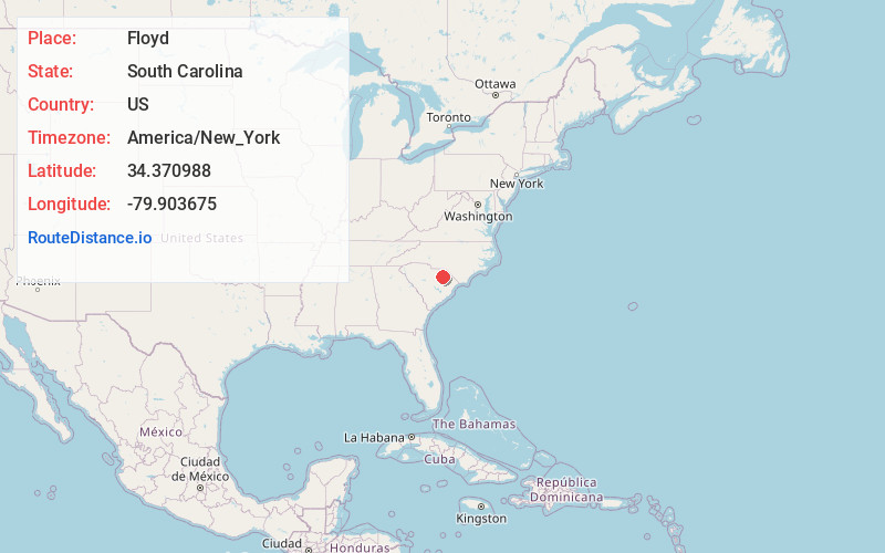 Map of Floyd