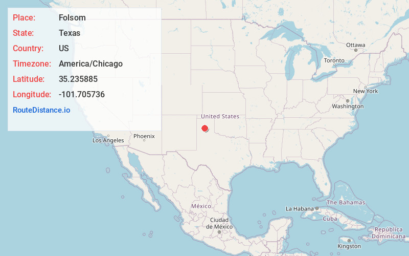 Map of Folsom