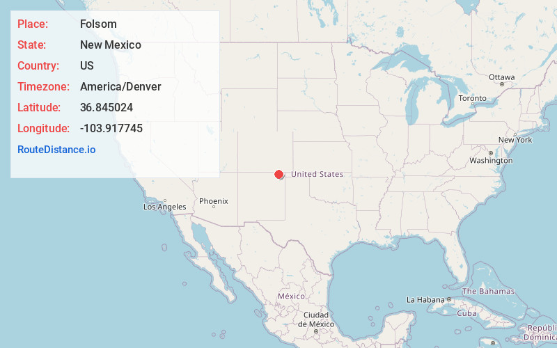Map of Folsom