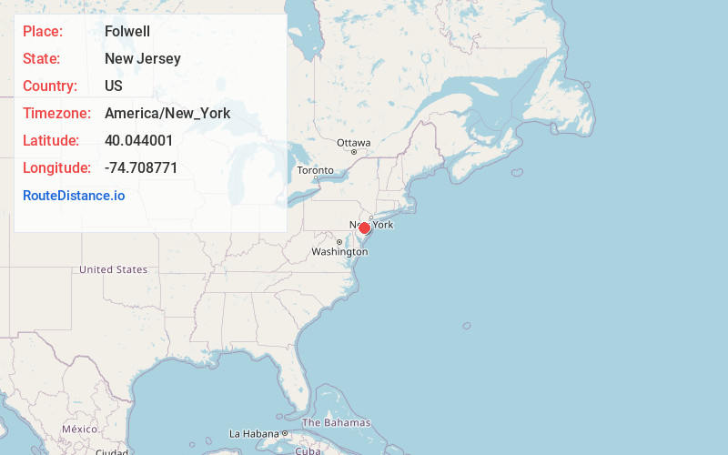 Map of Folwell