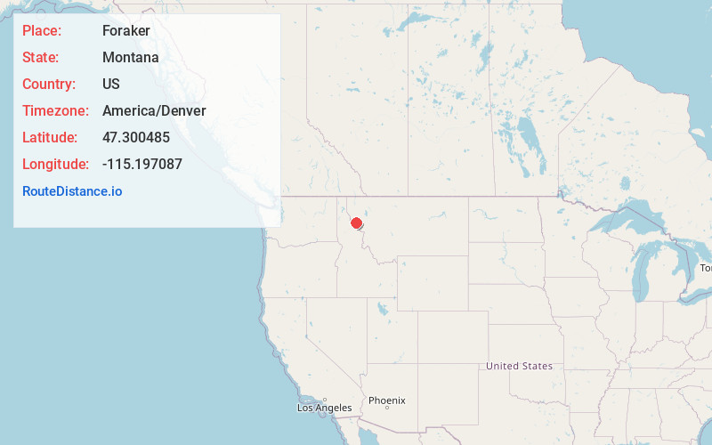 Map of Foraker