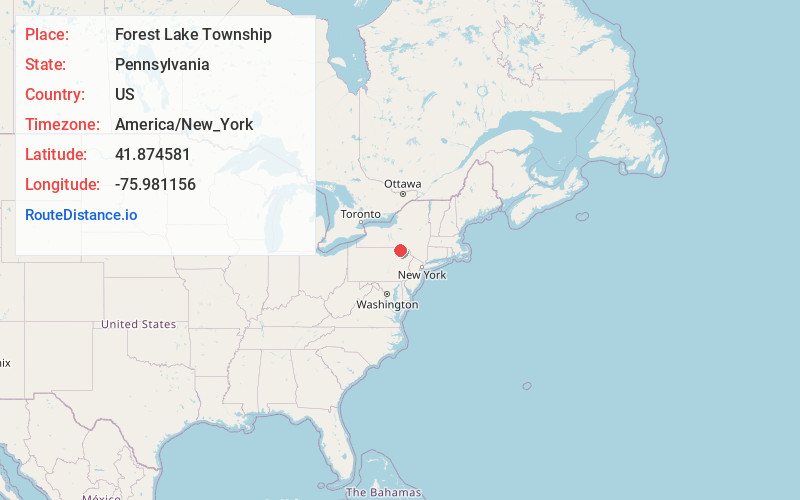 Map of Forest Lake Township