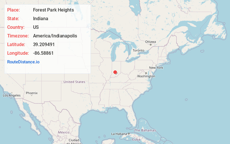 Map of Forest Park Heights