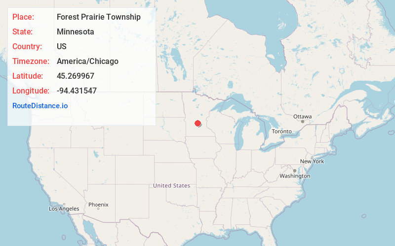 Map of Forest Prairie Township