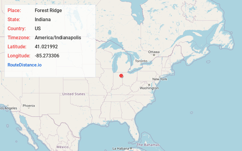 Map of Forest Ridge