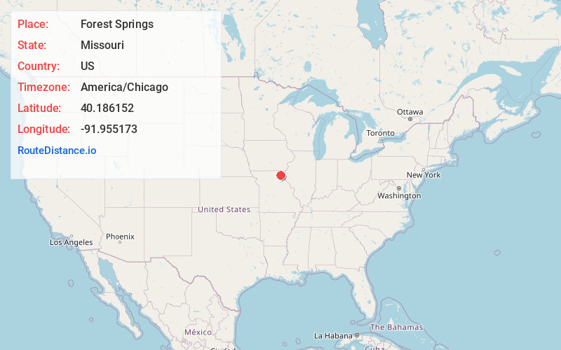 Map of Forest Springs