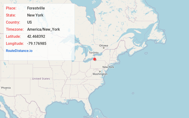 Map of Forestville