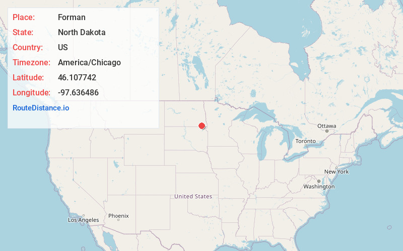 Map of Forman
