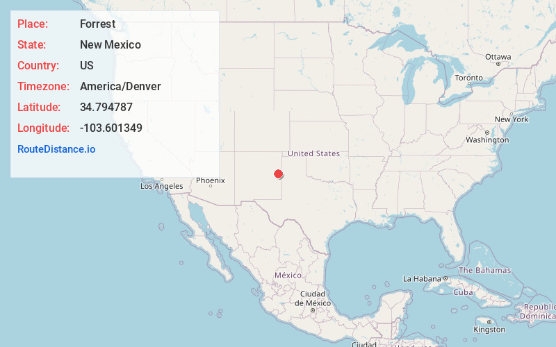 Map of Forrest
