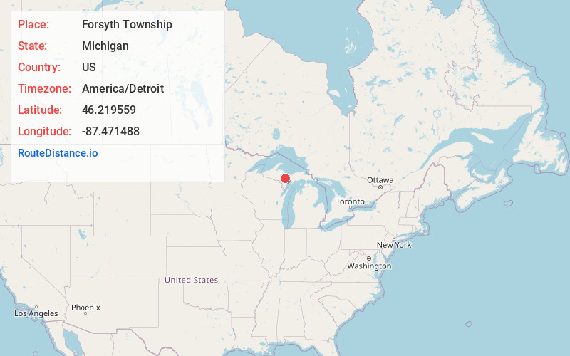 Map of Forsyth Township