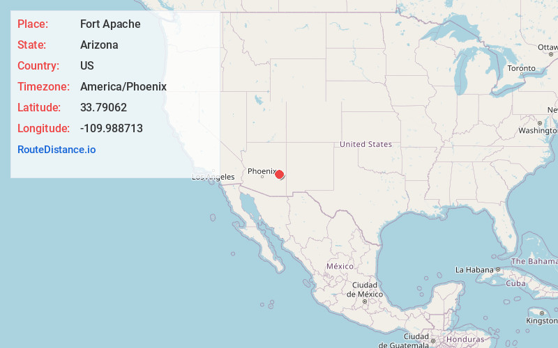 Map of Fort Apache