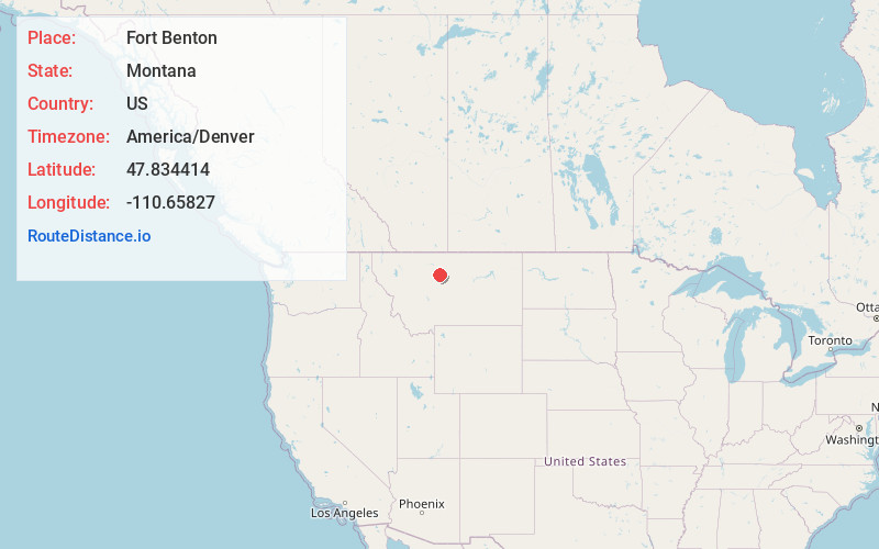 Map of Fort Benton