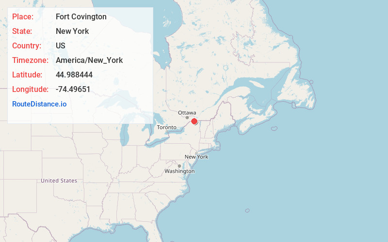Map of Fort Covington