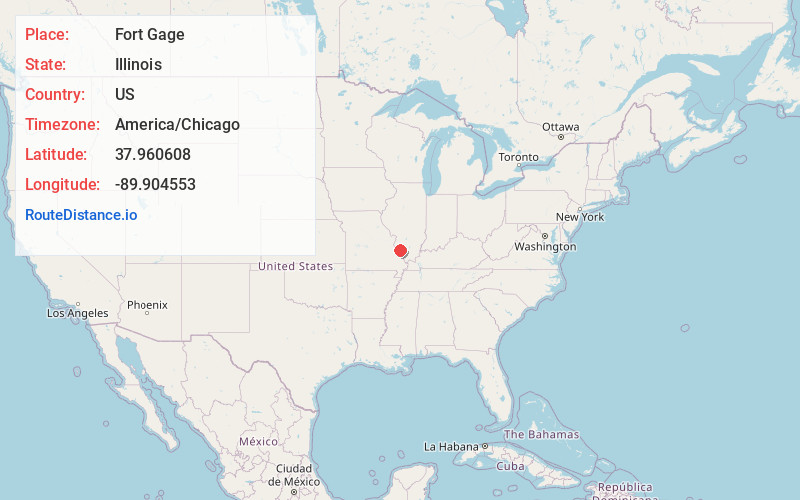 Map of Fort Gage