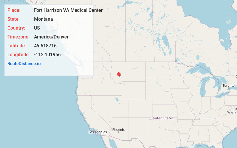 Map of Fort Harrison VA Medical Center